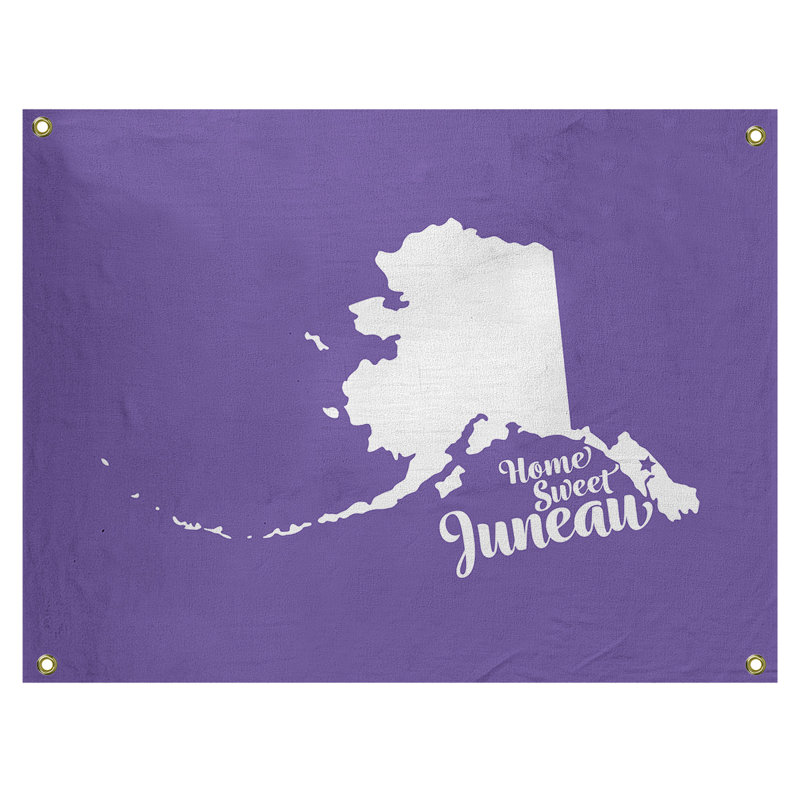 Tapisserie murale alaska juneau, Mauve, H 59 po x l 80 po