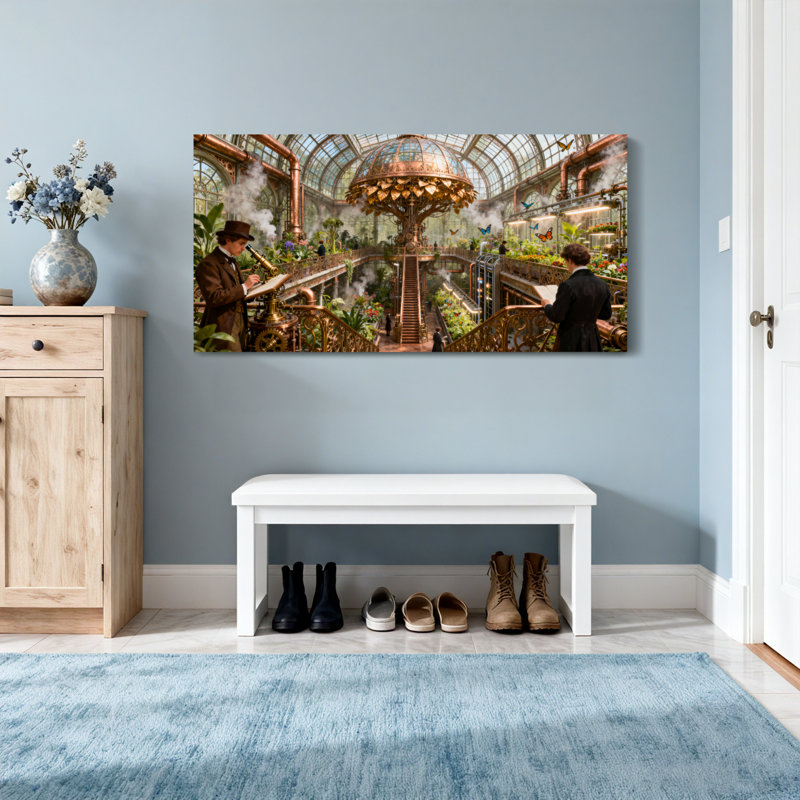 Art de scène de jardin fantastique et science-fiction Steampunk, H 20 po x l 40 po