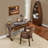 Mid-Century Modern Writing Desk, Premium Cherry Veneer Home Office Computer Desk with Solid Poplar Wood Legs