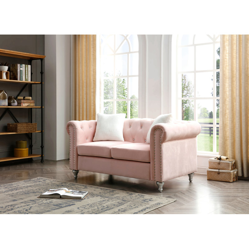 Causeuse beige Boneless, Rose