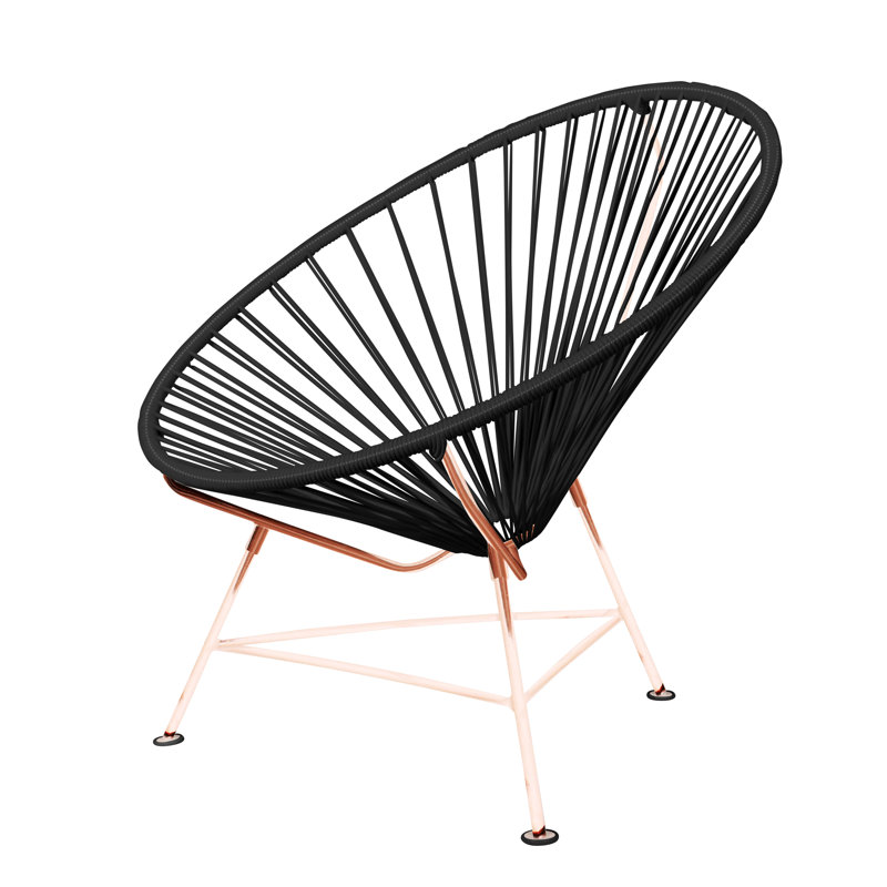 Innit Indoor Handmade Lounge Chair, Black/Copper