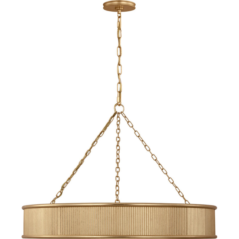 Rigsby Chandelier, 4.5" H x 27" W x 27" D, Gild, 8