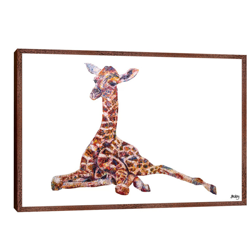 Clementine by Becksy - Wrapped Canvas Print, 101.6 cm H x 66.04 cm W, Brown Framed