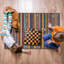 Tapis antidérapant à rayures rétro pour salon, tapis de couloir et tapis d'entrée-61176560