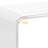 WAAcrylic End Table, Clear Lucite Coffee Table with Waterfall Edges (Set of 2)
