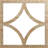 32"OD x 20 1/2"ID x 1/4"T Statesman Wood Fretwork Pierced Ceiling Medallion, Birch-63412332-63412329