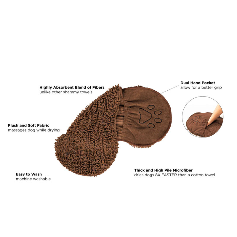 Dirty Dog Shammy Towel, Brown