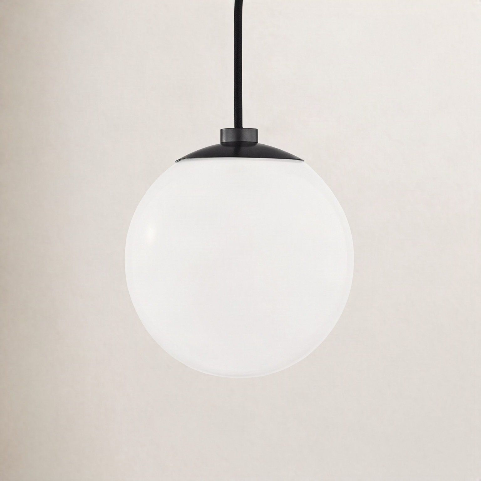 Luna Single Light Glass Pendant, Old Bronze