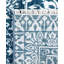 Tapis unique noué à la main bleu marine 9 pi 2 po x 12 pi 1 po Leonard