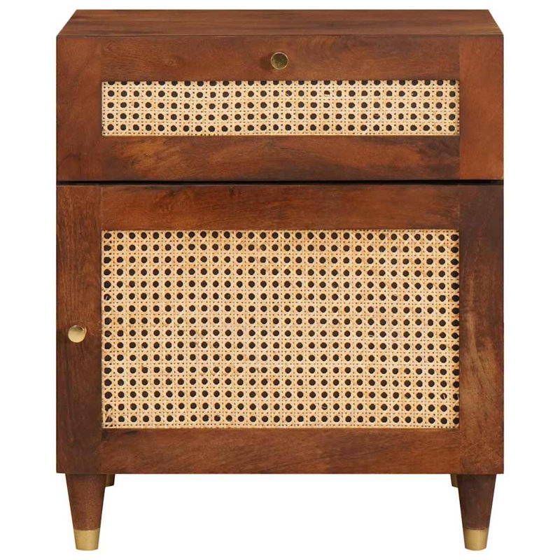 50 cm W Solid Wood Bedside Table