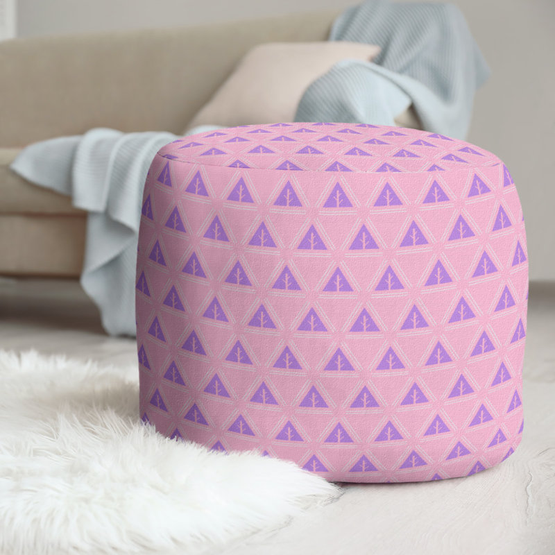 repose-pieds d’arbres minimalistes deux couleurs, Rose / mauve