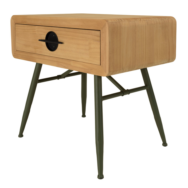 Ancle 60cm W Steel Bedside Table