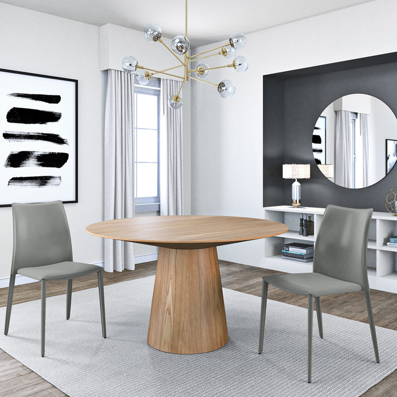 Table de salle à manger Adara, Chêne, L 53,2 po x L 53,2 po