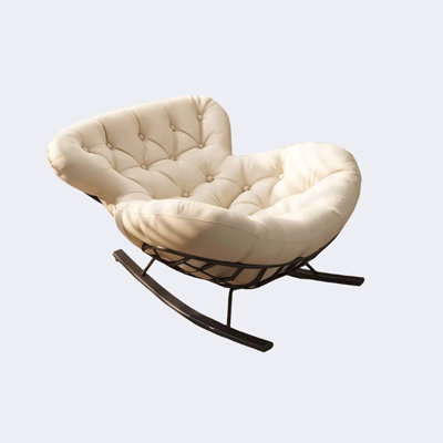 Chaise berçante en métal Snail