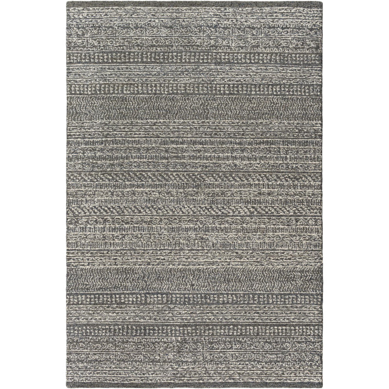 Tapis rectangulaire en laine Elmina, Rectangle 8 pi x 10 pi