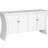 4-Door With Wooden Legs In Arc Shape & Bronze Clasps - Offer Spacious Storage For Living Area, White Finish Advanced Optimize Room, Design-1643438427
