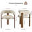 Adwin 3 - Piece Round Pedestal Dining Table Set with 2 Boucle Arm Chairs & Metal Legs-230779304-230779302
