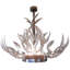 Lustre en corne de bois de lucite clair nickel poli clair-90566132-130734761-90566138