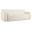 Courbé 81,5 po pour chambre à coucher, salon, appartement - 3 avec design ergonomique et zones de compression minimalistes en tissu courbé, très grands sièges, forme longue durée