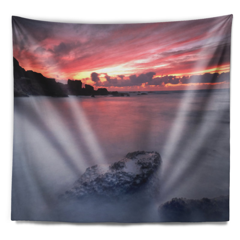 Tapisserie sintra foncé samarra dark shore rocks, H 50 po x l 60 po