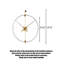 Horloge murale décorative de luxe pour salon-1122292977