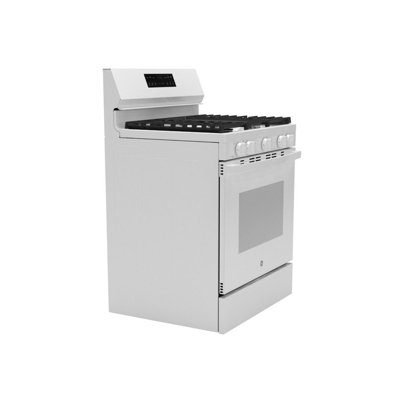 GE 30" Free-Standing Gas Range, White
