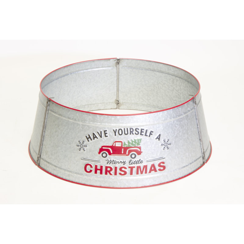 Have Yourself a Merry Little Christmas Galvanized Red Truck Tree Skirt