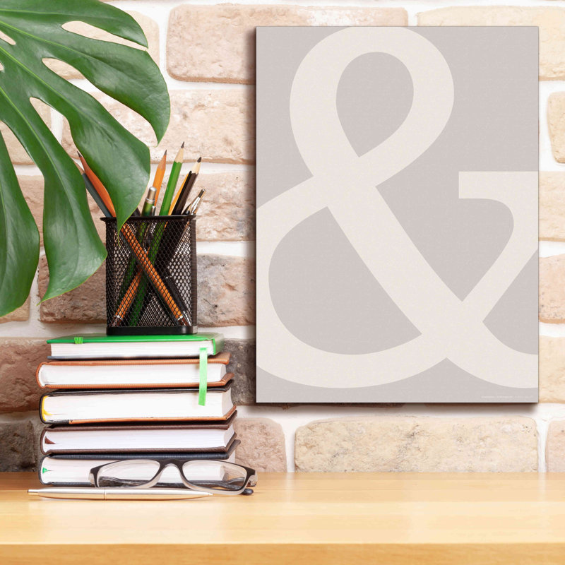 «&» par Design Fabrikken, estampe numérique sur toile, H 16 po x l 12 po x P 0,75 po
