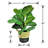 30'' Faux Fiddle Leaf Fig Plant in Wicker/Rattan Pot