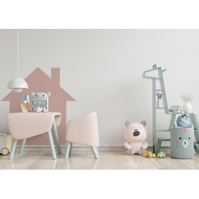 Tête de lit Big House, bloc de couleur, autocollant mural Boho, autocollant de tête de lit de lit, autocollant mural de tête de lit, autocollant mural arche, chambre de bébé 223LU