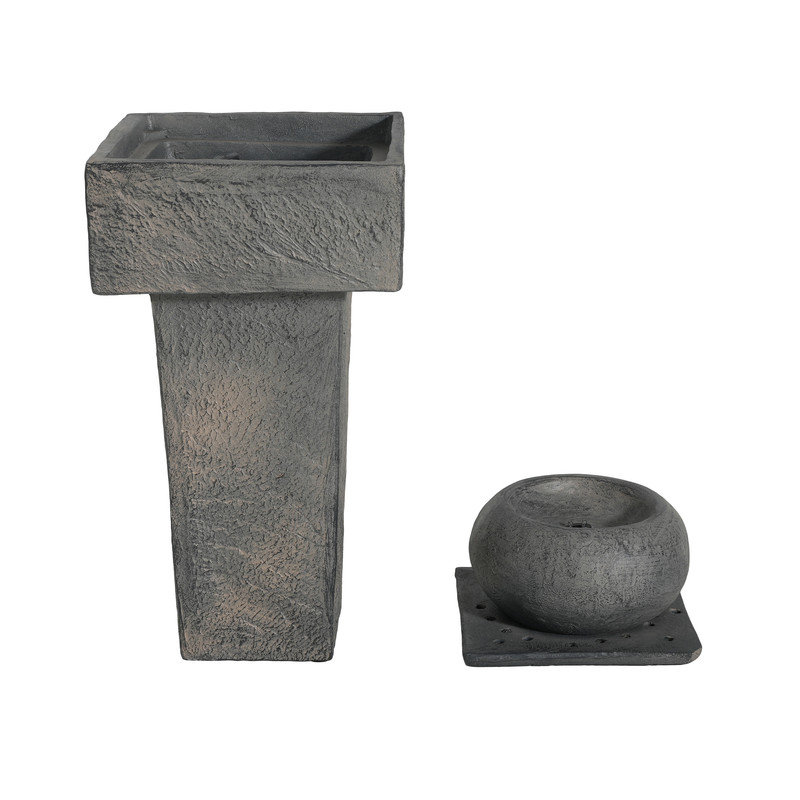 Fontaine en béton 25,59 "H Minimalist