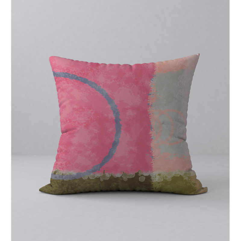 Abstract Reversible Throw Pillow, 20" x 20"