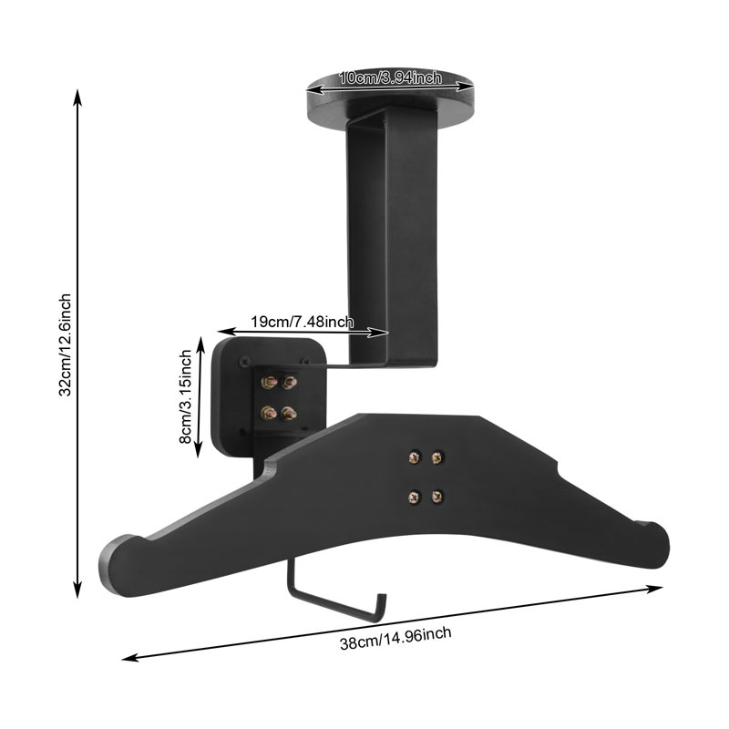 Support mural pour casque, Noir