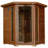 Heatwave 4-Person Cedar Corner Infrared Sauna with 10 Carbon Heaters