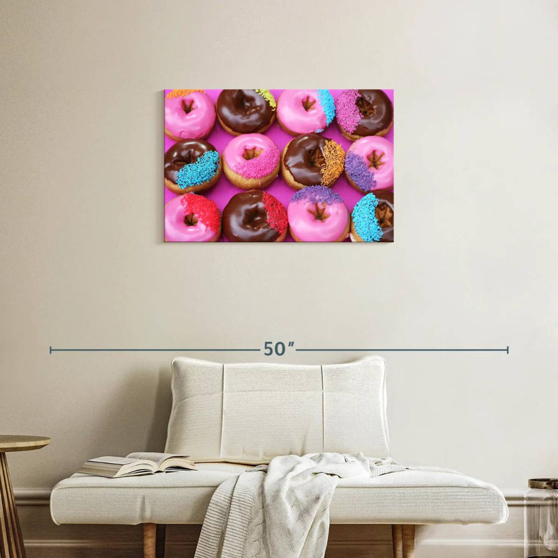 Yarlin Sprinkled Donuts, 20" H x 30" W