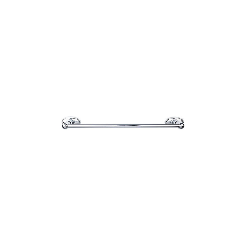 Edwardian Bath Single 26 1/2" Wall Mounted  Towel Bar, Polished Chrome