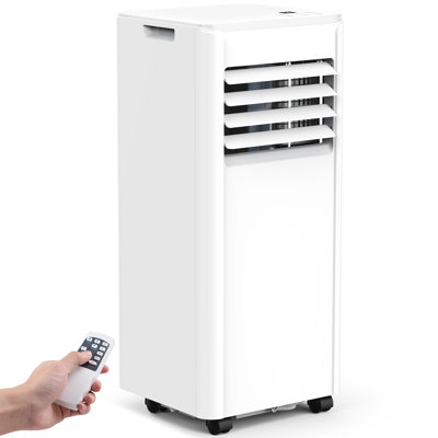 COWSAR 8000 BTU Portable Air Conditioner, Portable AC Units for Rooms up to 350 Sq.Ft., 4-in-1 Indoor AC with Remote Control, Dehumidifier, Fan Mode, 24H Timer, Window Kit for Bedroom