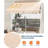 10'x8' Manual Retractable Awning with Crank Handle, Waterproof PU-Coated Polyester, Aluminum Frame for Deck, Patio, Porch, Balcony-124629741-124629740-124629739