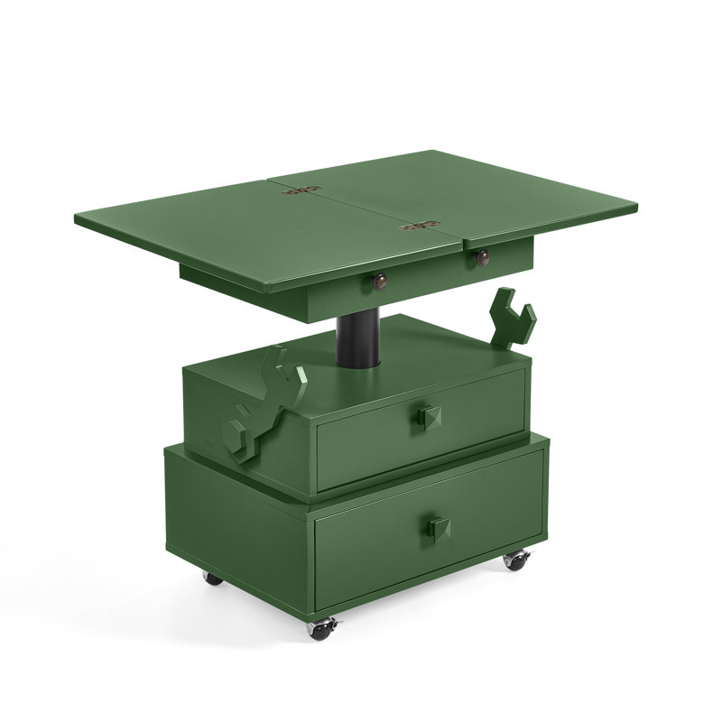 Tables de bout réglables avec rangement, table de maison mobile moderne en bois aggloméré