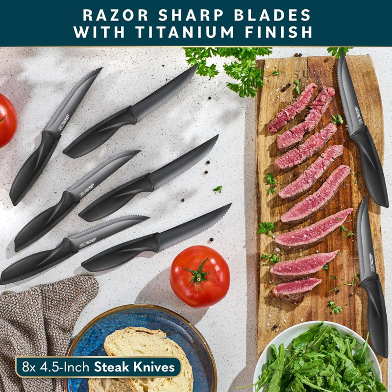 Textiles Hub Chef's Knife, Dark Wood