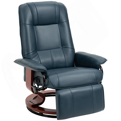 PU Swivel Manual Recliner Chair