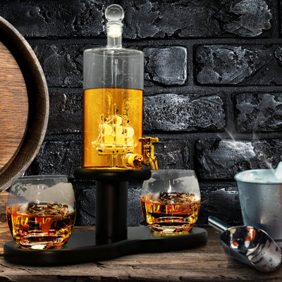 Glass 5 - Piece Whiskey Decanter Set
