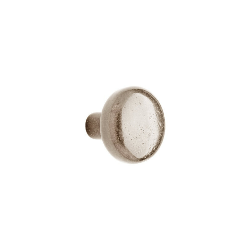 Bronze Mushroom Knob, White Bronze Brushed