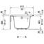 Baignoire en alcôve 66 "x 32" Duravit Architec