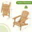Chung Foldable Outdoor Adirondack Chair