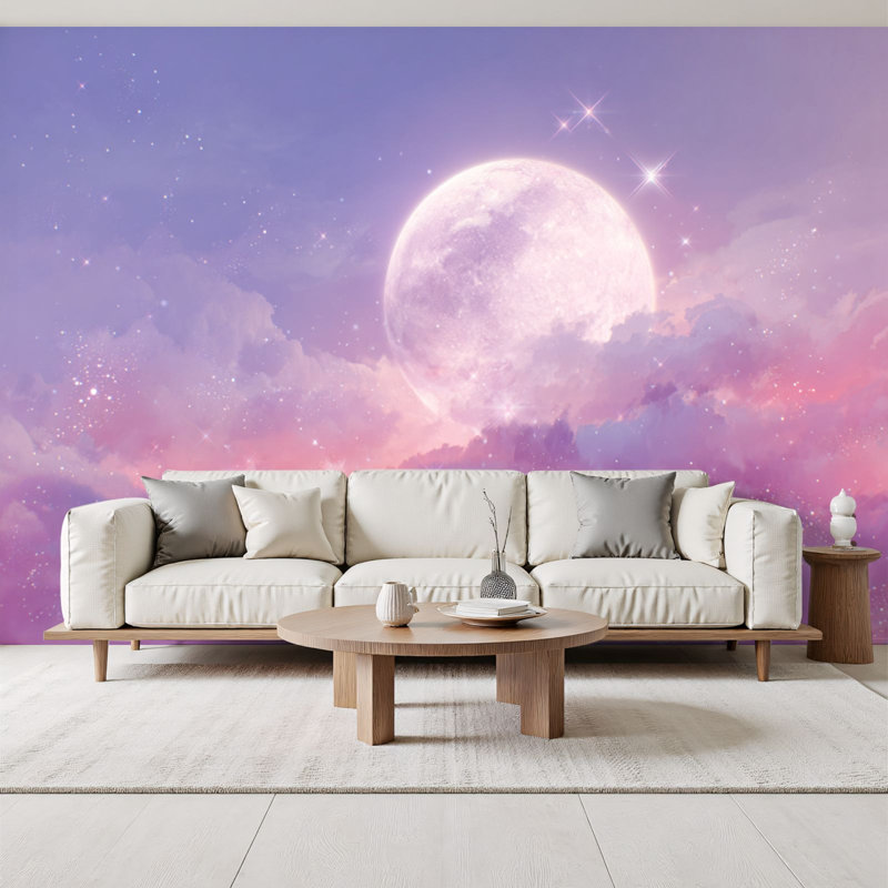 Papier peint autocollant Boho Dreamy Cloud, L 96 po x l 69 po