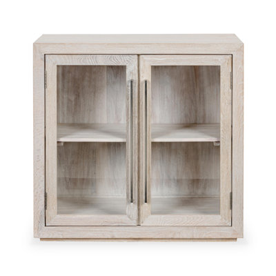 Bradley Two-Door Oak Wood Cabinet