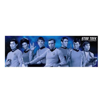 Star Trek Crew Original Series Cas - Reproduction de publicité panoramique sur papier