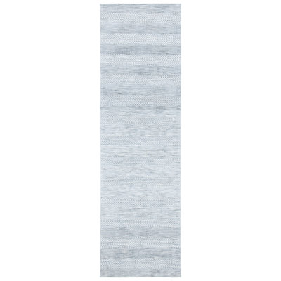 Classic Vintage Hand Loomed Micro Fiber Striped Rug
