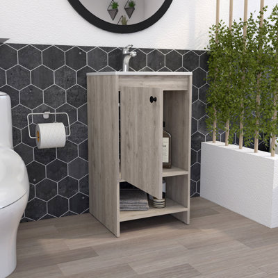 1-Shelf Freestanding Vanity Cabinet